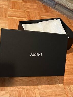 AMIRI Black and White Logo Shoe Box